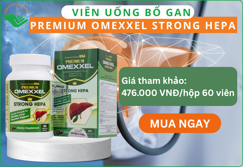 Viên uống Premium Omexxel Strong Hepa hỗ trợ bảo vệ gan
