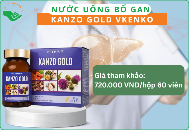 TPCN, thuốc giải độc gan của Nhật Kanzo Gold VKENKO
