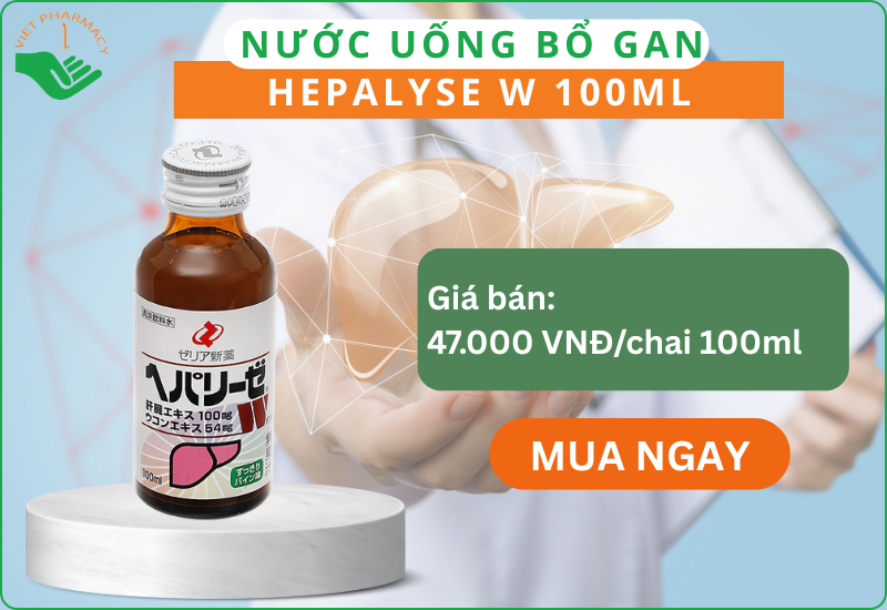 Nước uống tăng cường chức năng gan của Nhật Hepalyse W 100ml