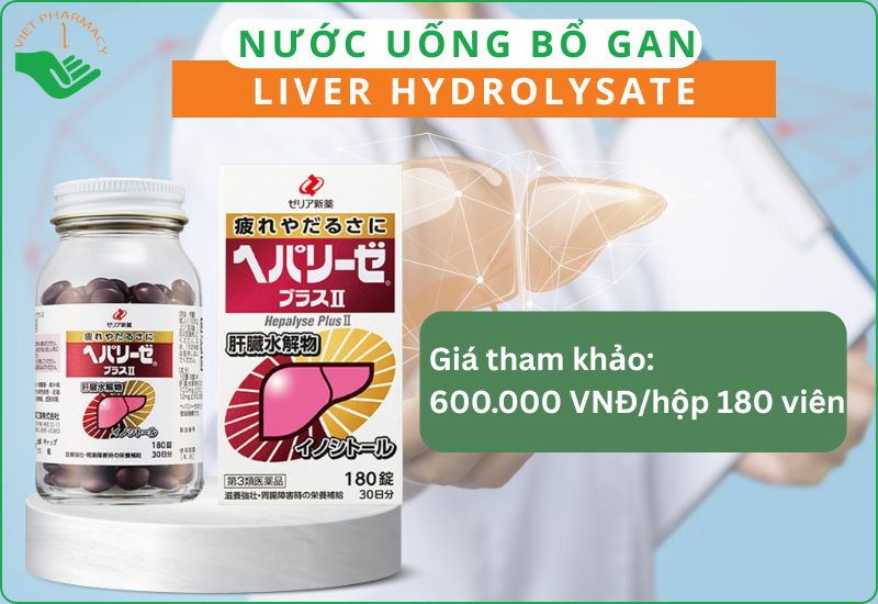 TPCN, thuốc mát gan giải độc tốt nhất của Nhật Liver Hydrolysate