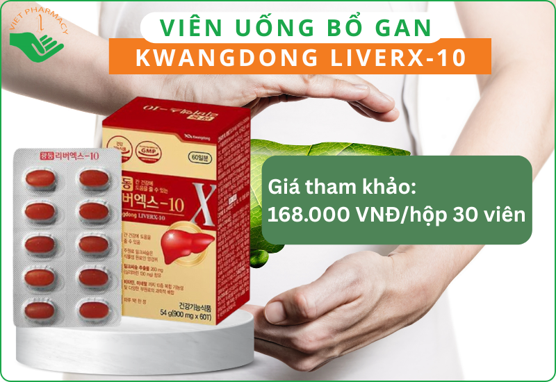 TPCN, thuốc bổ gan Hàn Quốc Kwangdong LiverX-10