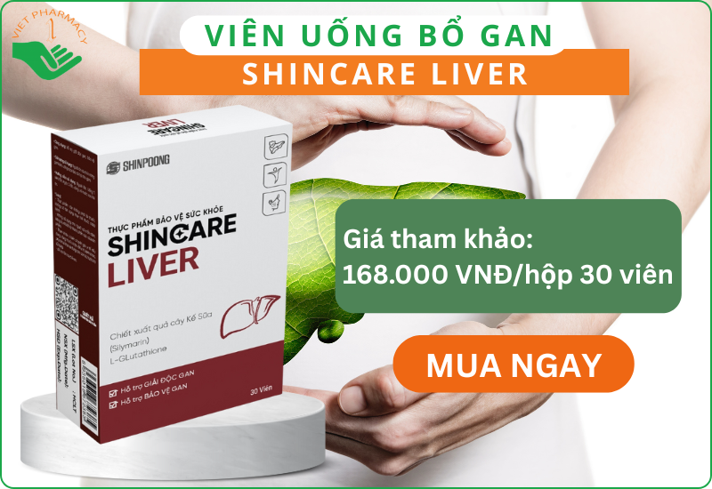 Viên uống Shincare Liver hỗ trợ giảm độc gan, bảo vệ gan