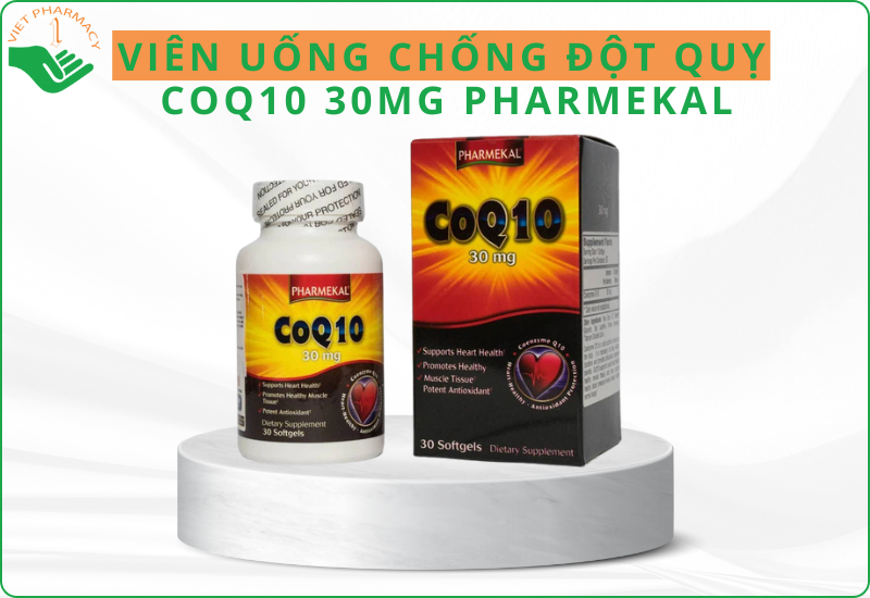 Viên uống CoQ10 30mg Pharmekal hỗ trợ sức khỏe cho tim
