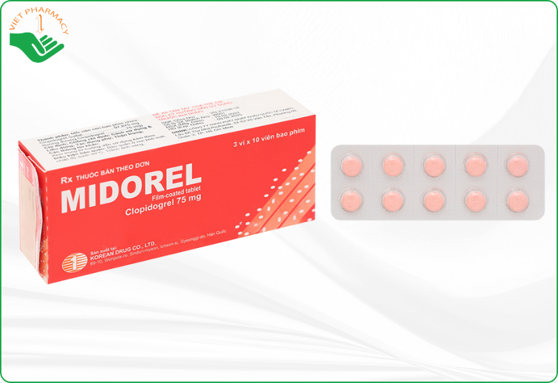 Thuốc chống đột quỵ Hàn Quốc Midorel 75mg