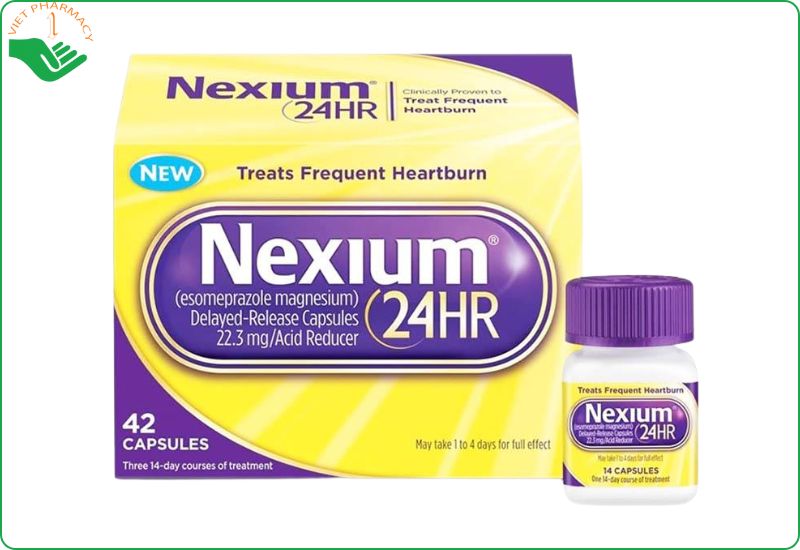 Thuốc đặc trị trào ngược dạ dày của Mỹ Nexium 24HR