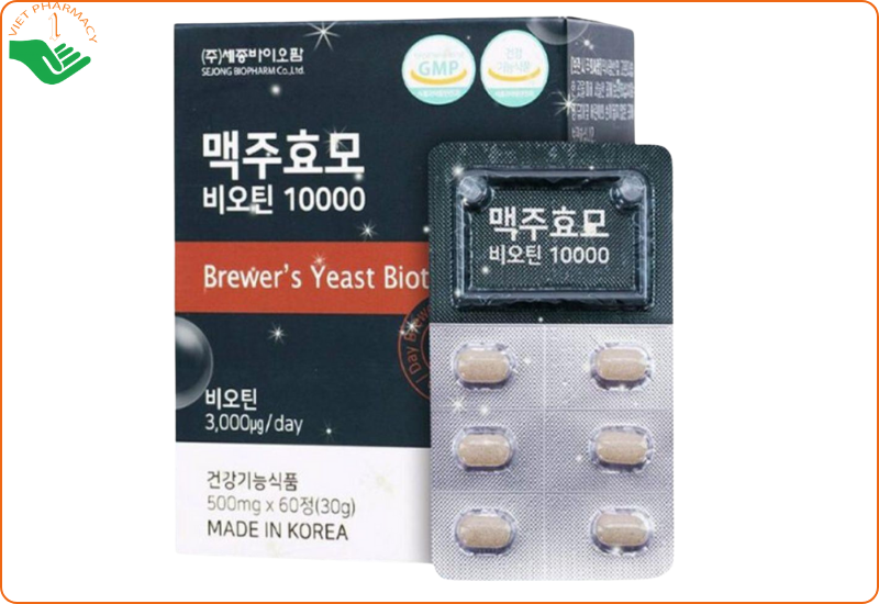 Thuốc uống mọc tóc Hàn Quốc Brewer’s Yeast Biotin