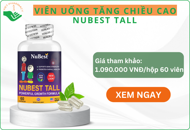 Thuốc tăng chiều cao của Mỹ NuBest Tall (TPBVSK)