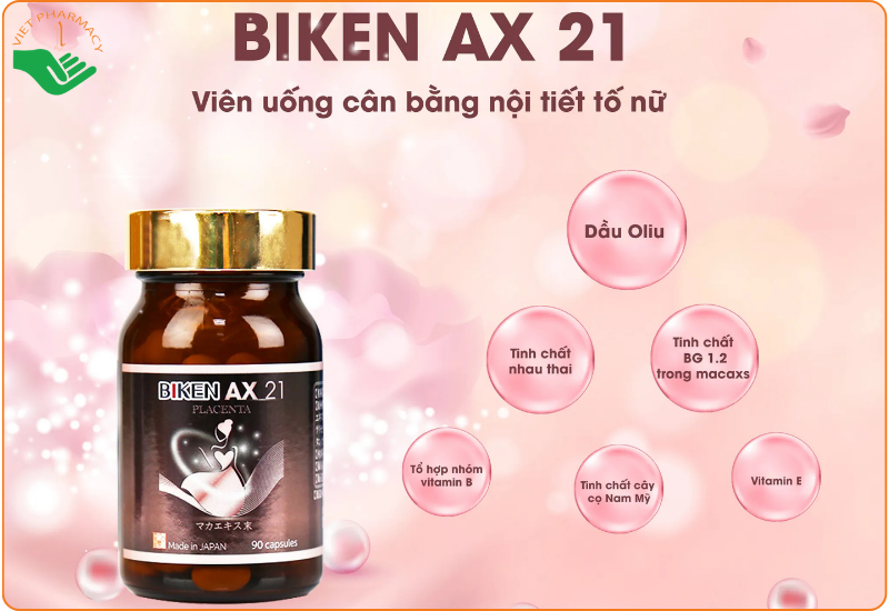 Viên uống nội tiết tố Nhật Bản Biken Ax21