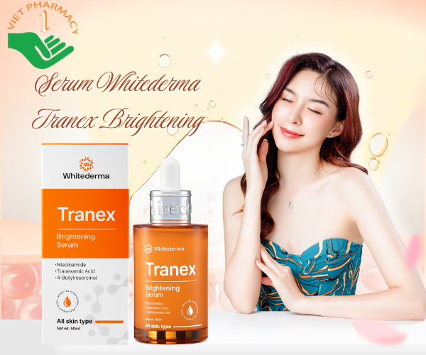 Serum Whitederma Tranex Brightening Serum làm trắng da, làm mờ vết thâm, đồi mồi (Chai 50ml)