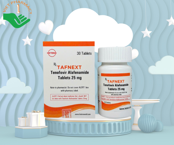 Thuốc Tenofovir Alafenamide Tablets 25mg Hetero điều trị viêm gan B (Hộp 30 viên)