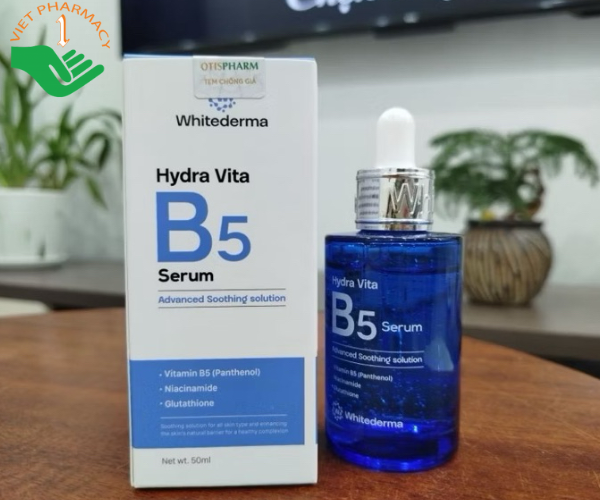 Tinh chất Whitederma Hydra Vita B5 Serum dưỡng ẩm phục hồi da (Hộp 1 chai 50ml)