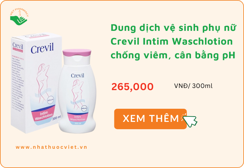 Dung dịch vệ sinh phụ nữ của Đức Crevil Intim Waschlotion