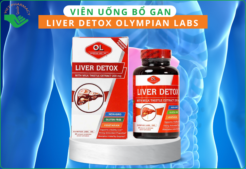 Viên uống Liver Detox Olympian Labs hỗ trợ tăng cường chức năng gan