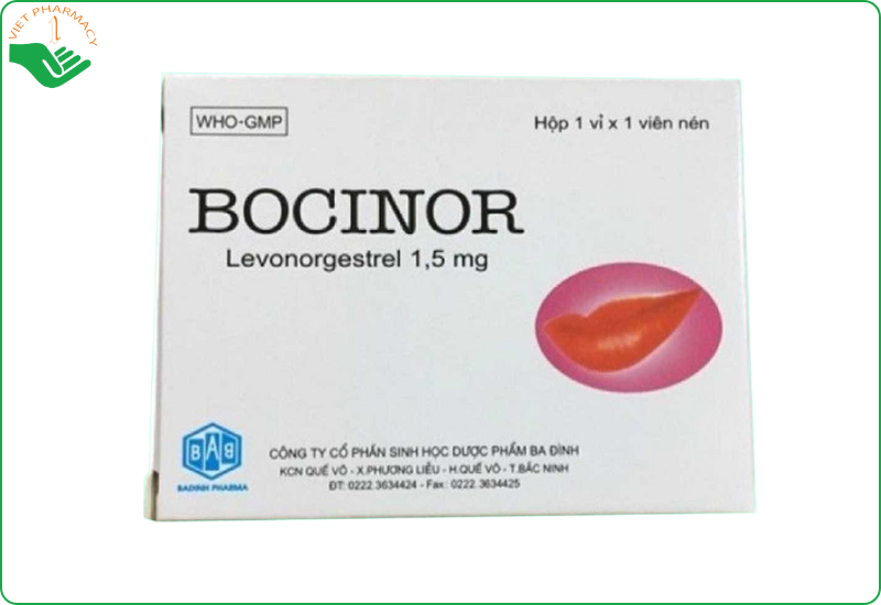 Giá thuốc tránh thai khẩn cấp Bocinor