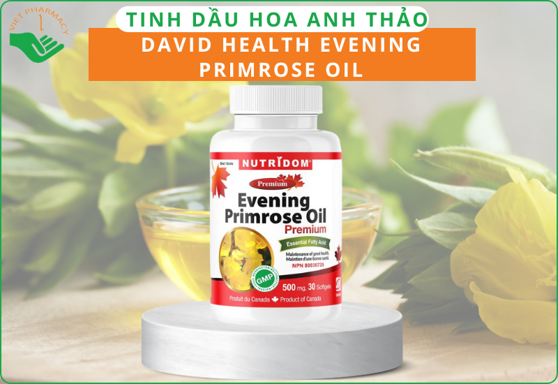 Tinh dầu hoa anh thảo David Health Evening Primrose Oil