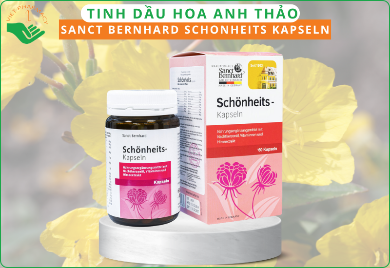 Tinh dầu hoa anh thảo của Đức Sanct Bernhard Schonheits Kapseln