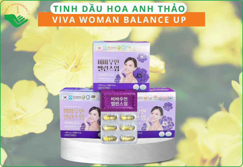 Tinh dầu hoa anh thảo của Hàn Quốc Viva Woman Balance Up