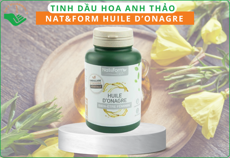 Tinh dầu hoa anh thảo hữu cơ Pháp Nat&Form Huile D’onagre