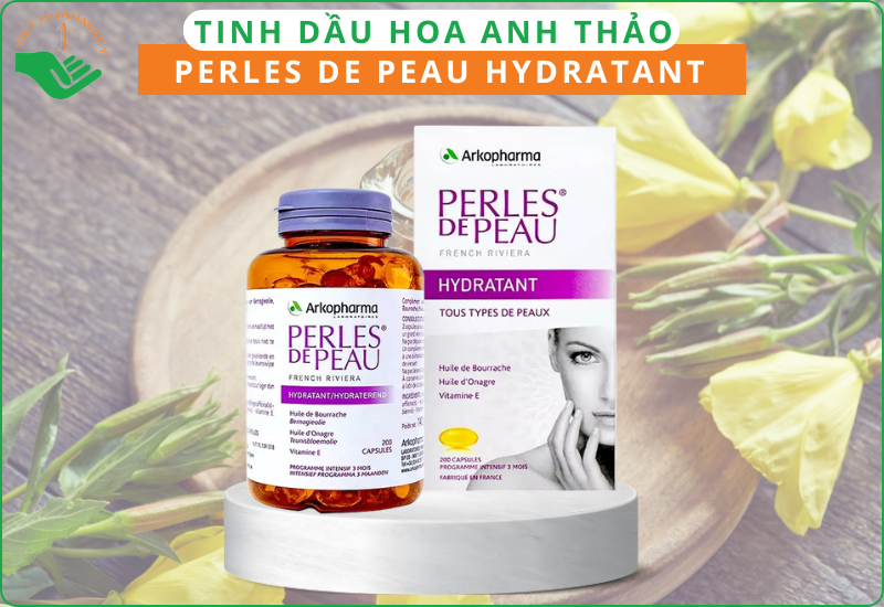 Viên uống tinh dầu hoa anh thảo Perles de Peau Hydratant