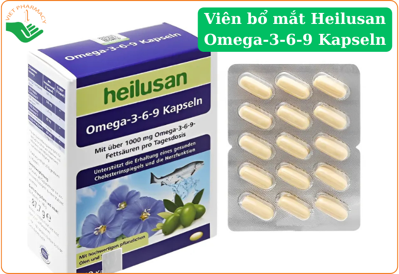 Viên uống bổ mắt Heilusan Omega-3-6-9 Kapseln