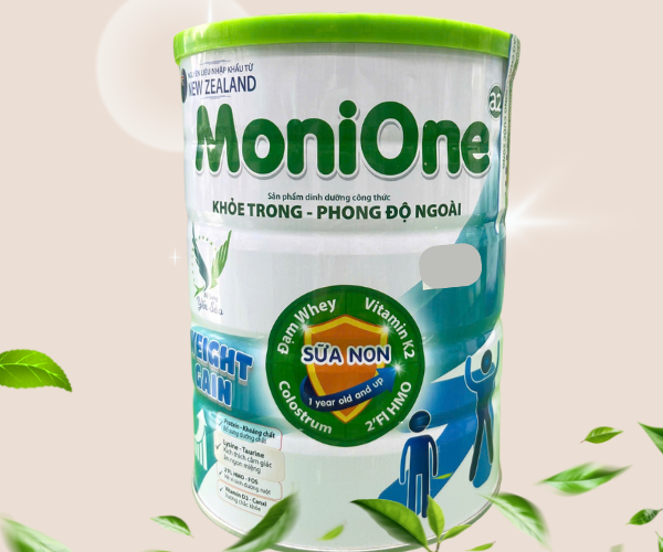 Sữa non MoniOne Weight Gain bổ sung dinh dưỡng, tăng cân và phục hồi sức khỏe (Hộp 900gr)