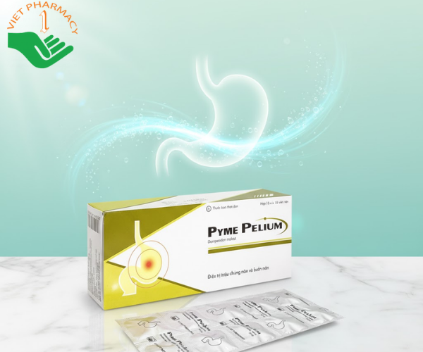 Thuốc PymePelium giảm triệu chứng buồn nôn (Hộp 10 vỉ x 10 viên)