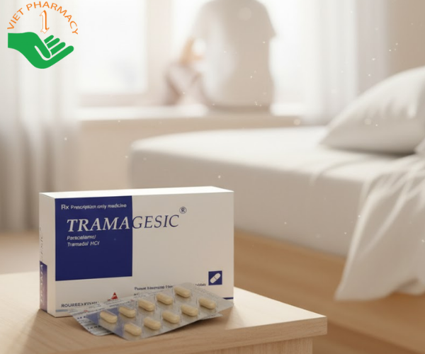 Thuốc Tramagesic, điều trị và phổi hợp tramadol và paracetamol (Hộp 3 vỉ x 10 viên)
