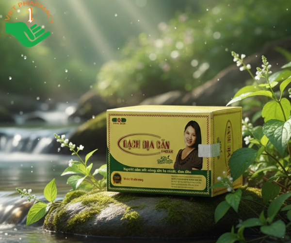 Viên uống Bạch Địa Căn Hose Hoa Sen dùng cho người cảm sốt nóng cần hạ nhiệt, đau đầu (Hộp 10 vỉ x 10 viên)