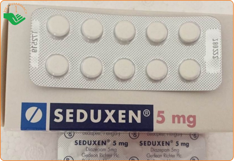 Seduxen 5mg hỗ trợ điều trị rối loạn lo âu nặng, căng thẳng, sợ hãi quá mức, làm giảm triệu chứng trong hội chứng cai rượu hoặc mê sảng do ngừng rượu