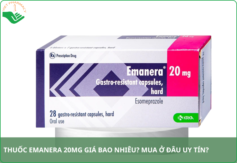 Thuốc Emanera 20mg giá bao nhiêu?