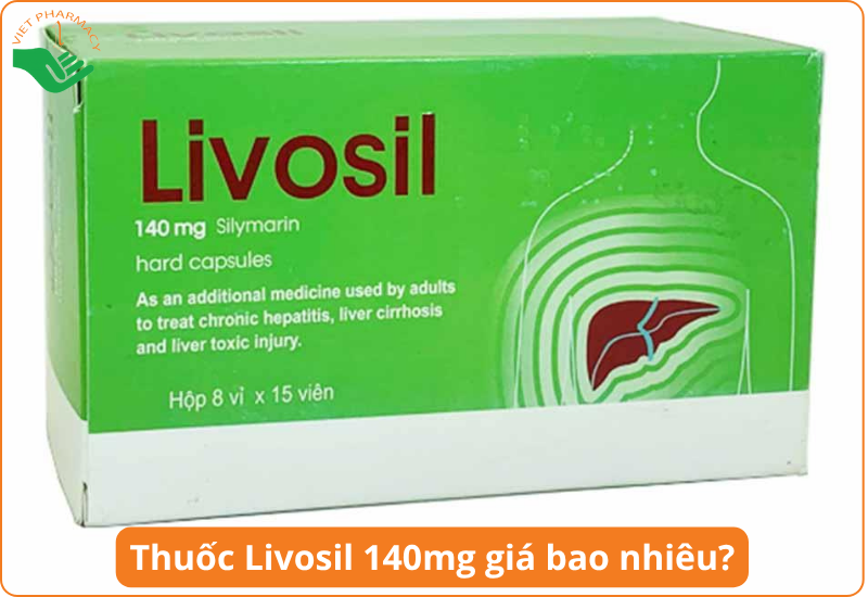 Thuốc Livosil 140mg hiện có giá khoảng 900.000 đồng/hộp (8 vỉ x 15 viên = 120 viên), tương đương 7.500 đồng/ viên