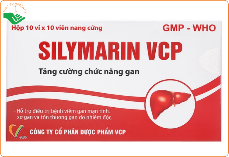 Silymarin 140mg (hộp 10 vỉ x 10 viên) đang được bán với giá khoảng 190.000đ/hộp