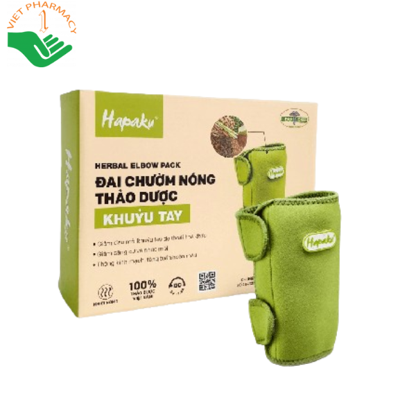 Hapaku Đai chườm nóng thảo dược – Khuỷu tay