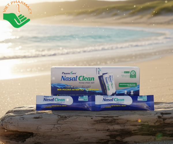 Muối rửa mũi xoang Plasmakare Nasal Clean làm sạch sâu hơn (Hộp 25 gói)
