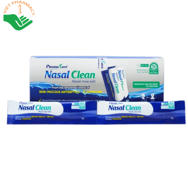 Muối rửa mũi xoang Plasmakare Nasal Clean làm sạch sâu hơn