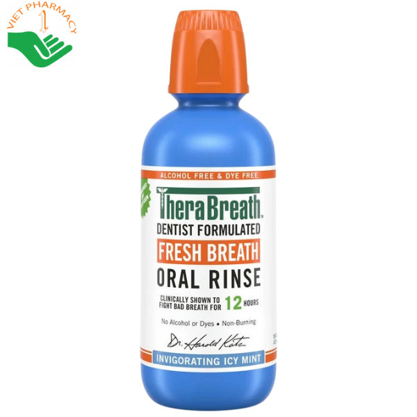 Nước súc miệng TheraBreath Icy Mint Fresh Breath