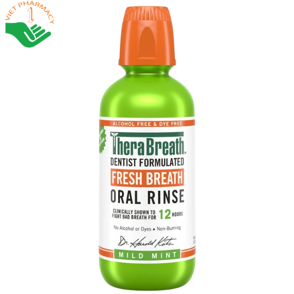 Nước súc miệng TheraBreath Mild Mint Fresh Breath