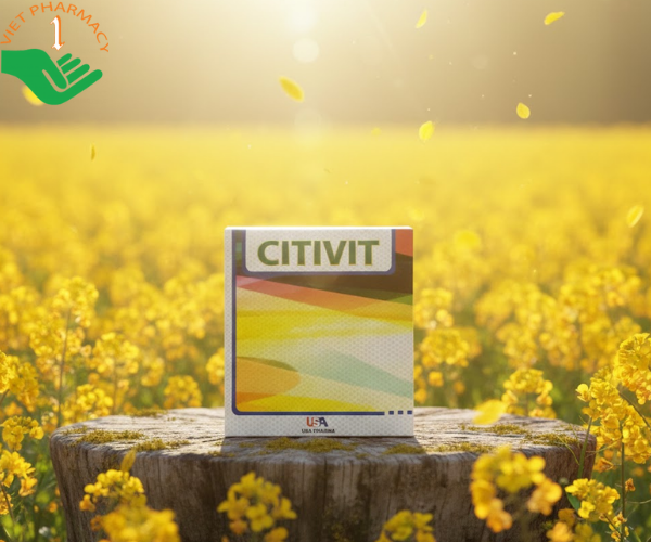 Siro Citivit bổ sung Calcium và vitamin thiết yếu cho cơ thể (Hộp 20 ống)