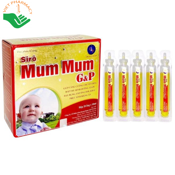 Siro Mum Mum GP giúp ăn ngon tiêu hóa khỏe, tăng cường hấp thu dinh dưỡng, giảm biếng ăn