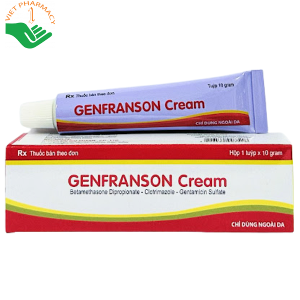Thuốc bôi Genfranson Cream điều trị bệnh lý viên da cơ địa