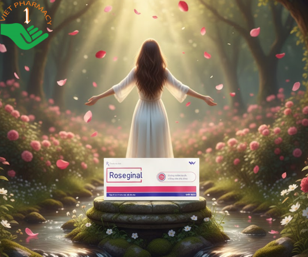 Viên đặt âm đạo Roseginal (Hộp 12 viên)