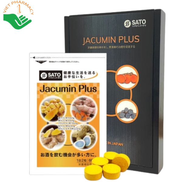 Viên uống Jacumin Plus Sato Yakuhin hỗ trợ bảo vệ niêm mạc dạ dày