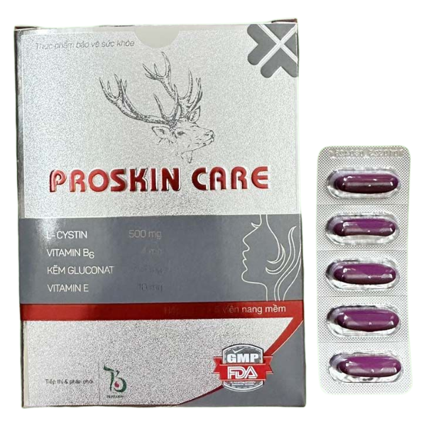 Viên uống Proskin Care hỗ trợ đẹp da, ngăn ngừa lão hóa