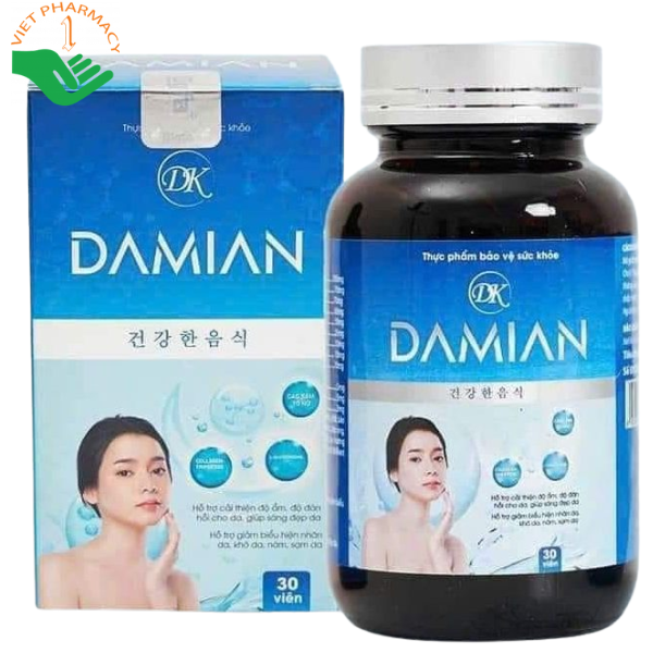 Viên uống trắng da Damian giúp mờ nám, trắng da hiệu quả