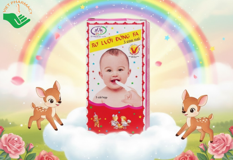 Gạc rơ lưỡi Đông Pha vệ sinh, làm sạch lưỡi, răng miệng cho bé (Hộp 5 cái)