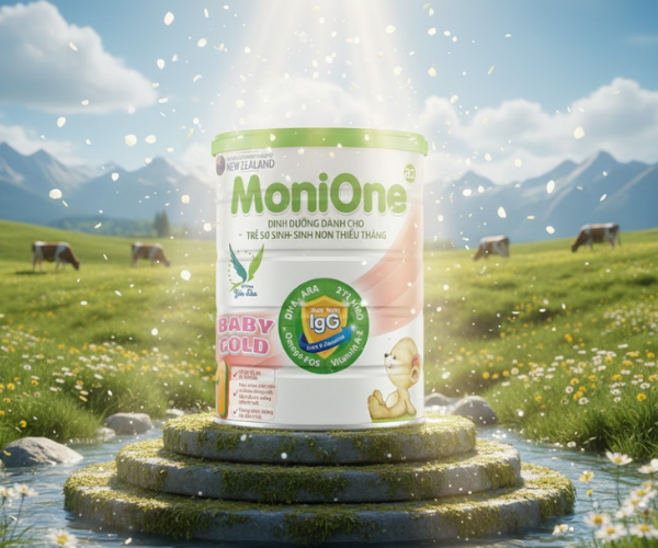 Sữa Monione baby GolD dinh dưỡng khởi đầu phát triển khỏe mạnh dành cho trẻ từ 0 - 6 tháng tuổi