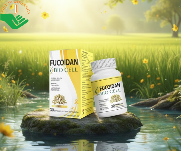 Viên uống Fucoidan Bio Cell giảm tác dụng phụ trong điều trị ung thư (Hộp 30 viên)