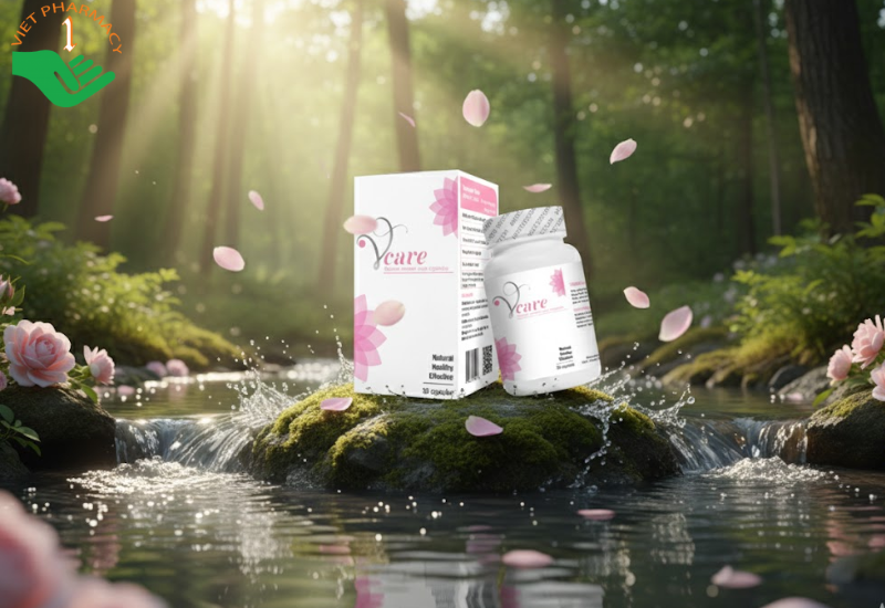 Viên uống Vcare Natural Women Care Capsules se khít và tăng cường sinh lý nữ (Hộp 30 viên)