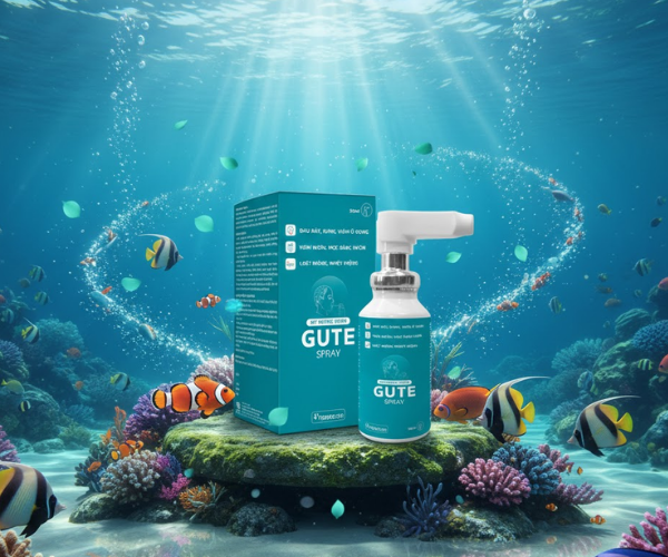 Xịt miệng họng Gute Spray giảm các triệu chứng đau, sưng, viêm họng (Chai 30ml)