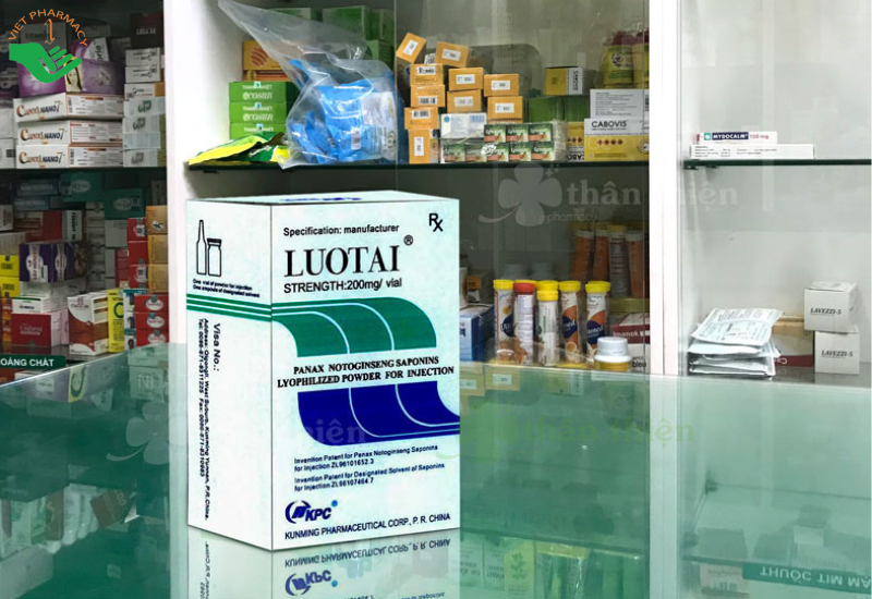 Bột đông khô pha tiêm Luotai KPC điều trị đột quỵ, liệt nửa người (1 lọ bột + 1 ống dung môi)